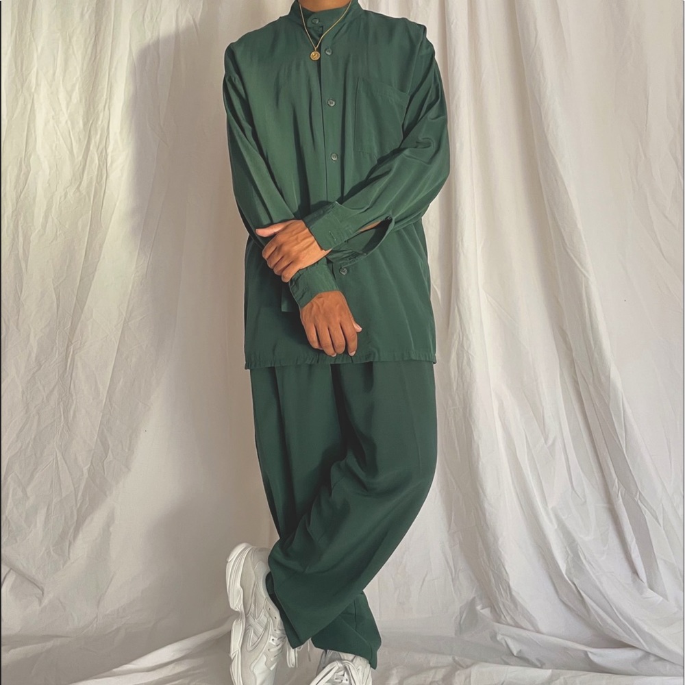 Vintage Mens Matching Pants & Shirt, long sleeve